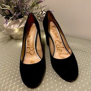 Sam Edelman Black Suede 3.5 inch heels